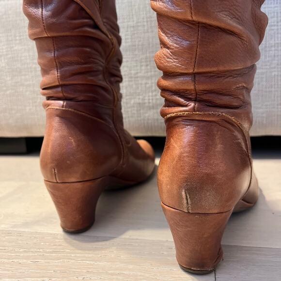 WEB Shoemakers by Eric Michael Brown Leather Slouchy Knee Boots EU 38 US 7.5‌‌‍‍ - Picture 6 of 12